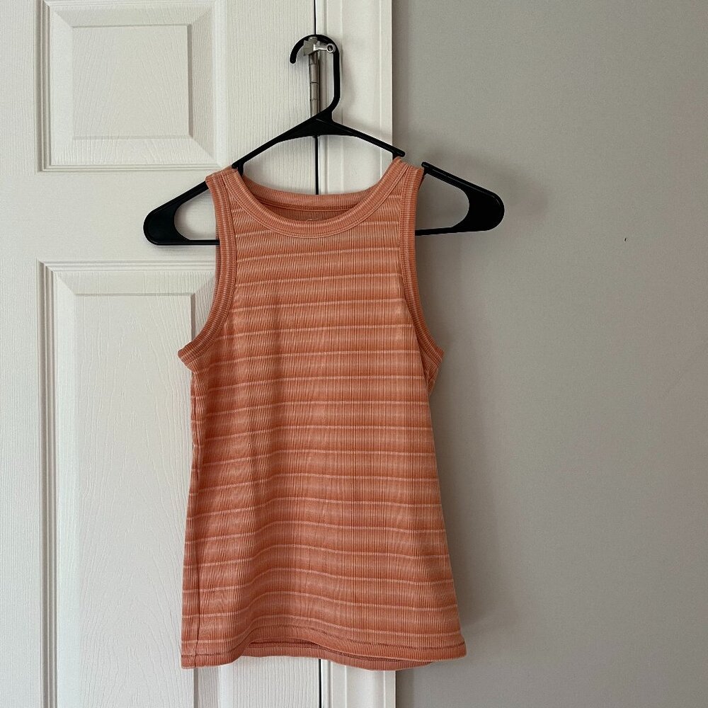 *Madewell* Westville Ribbed Tank Top | Peach Sweet Tulip Color | XXS | EUC - Picture 5 of 13